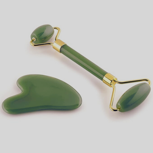 Jade Facial Roller & Gua Sha