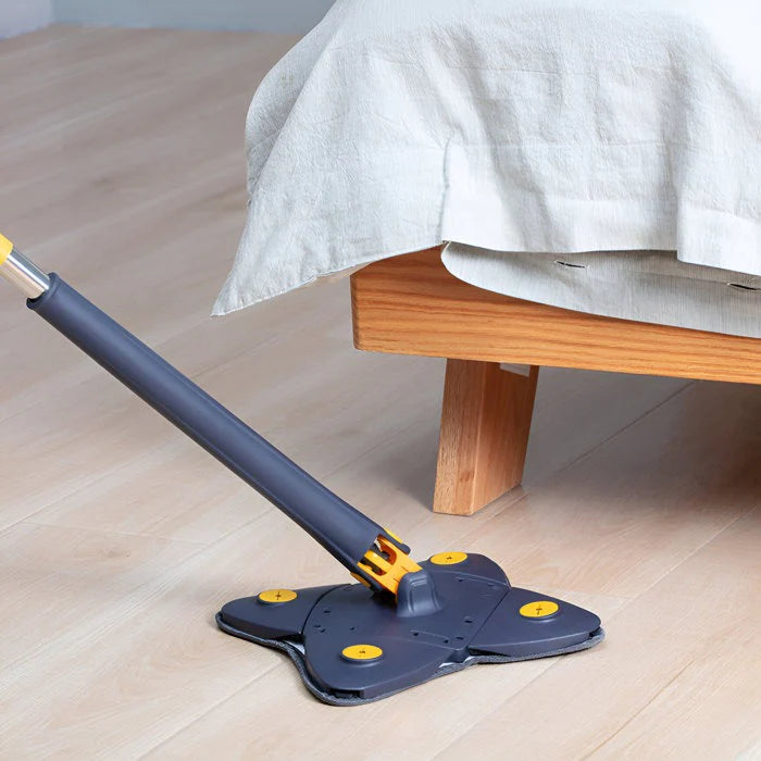 360° Rotating Quad-Leaf Auto Squeeze Mop